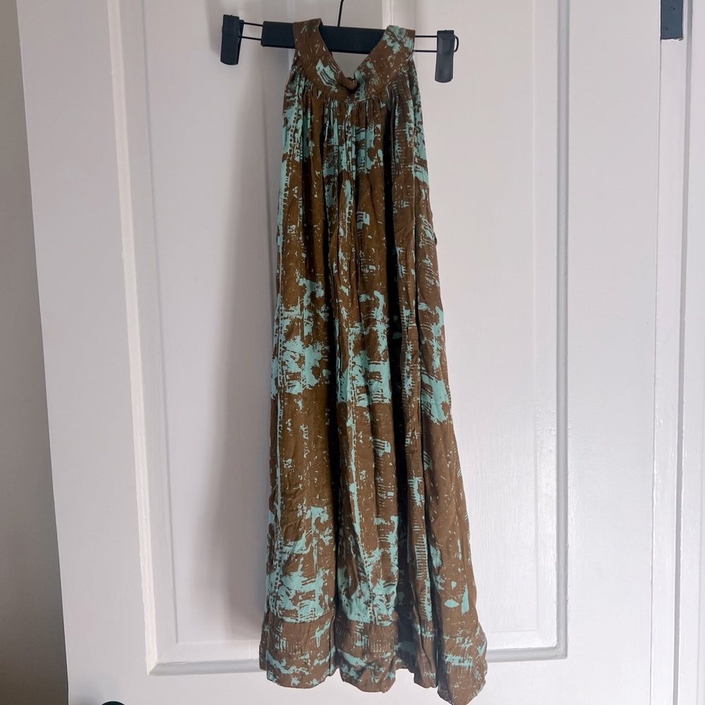 Tie kneck halter shift dress